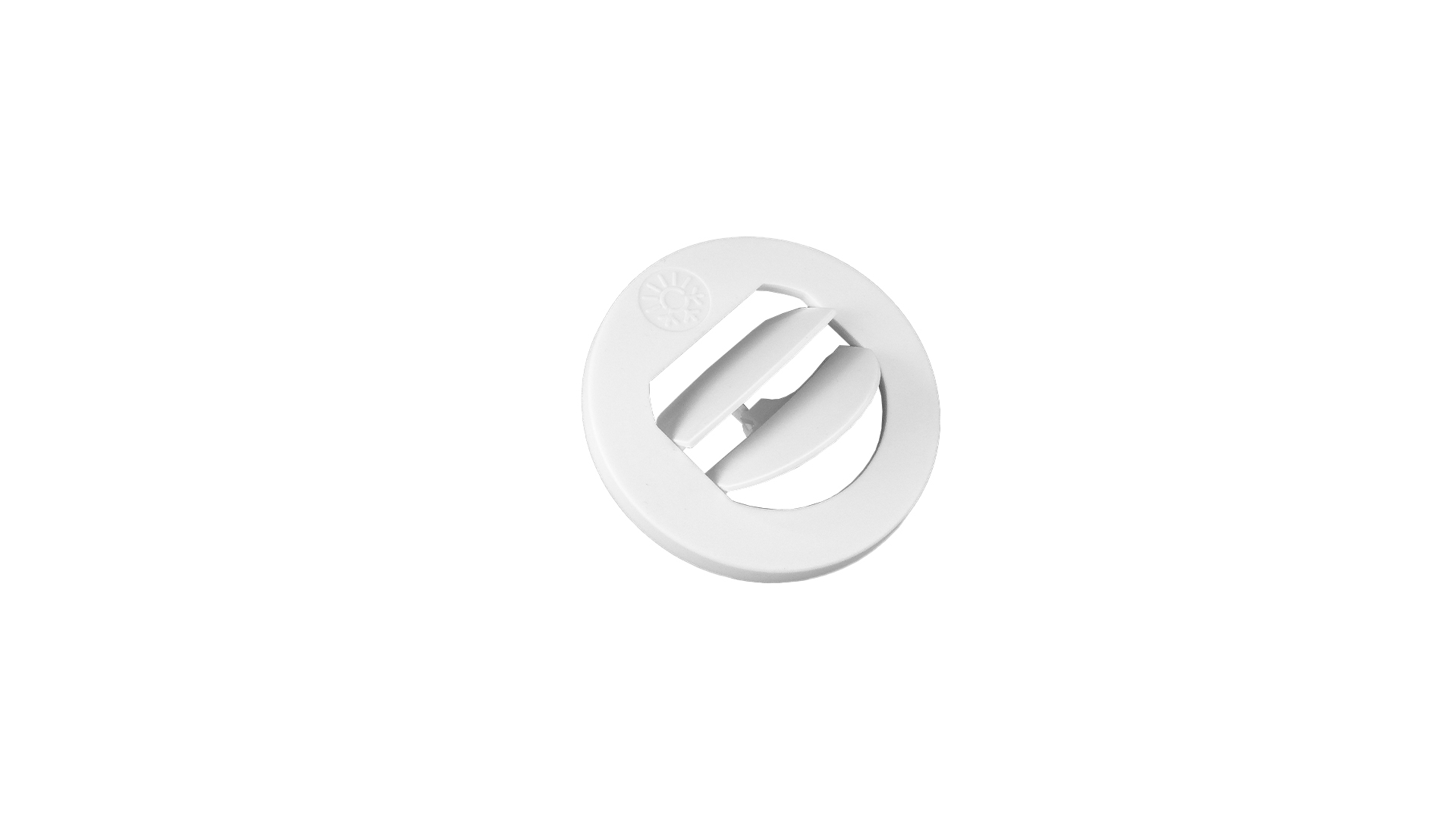 Deflector closable — Ø 60 mm / For Flange: ATR2-FD60-W / Color: White